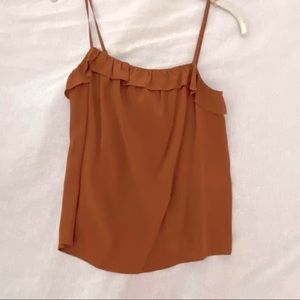 Sezane Ruffles Tank Top | 💯% Silk